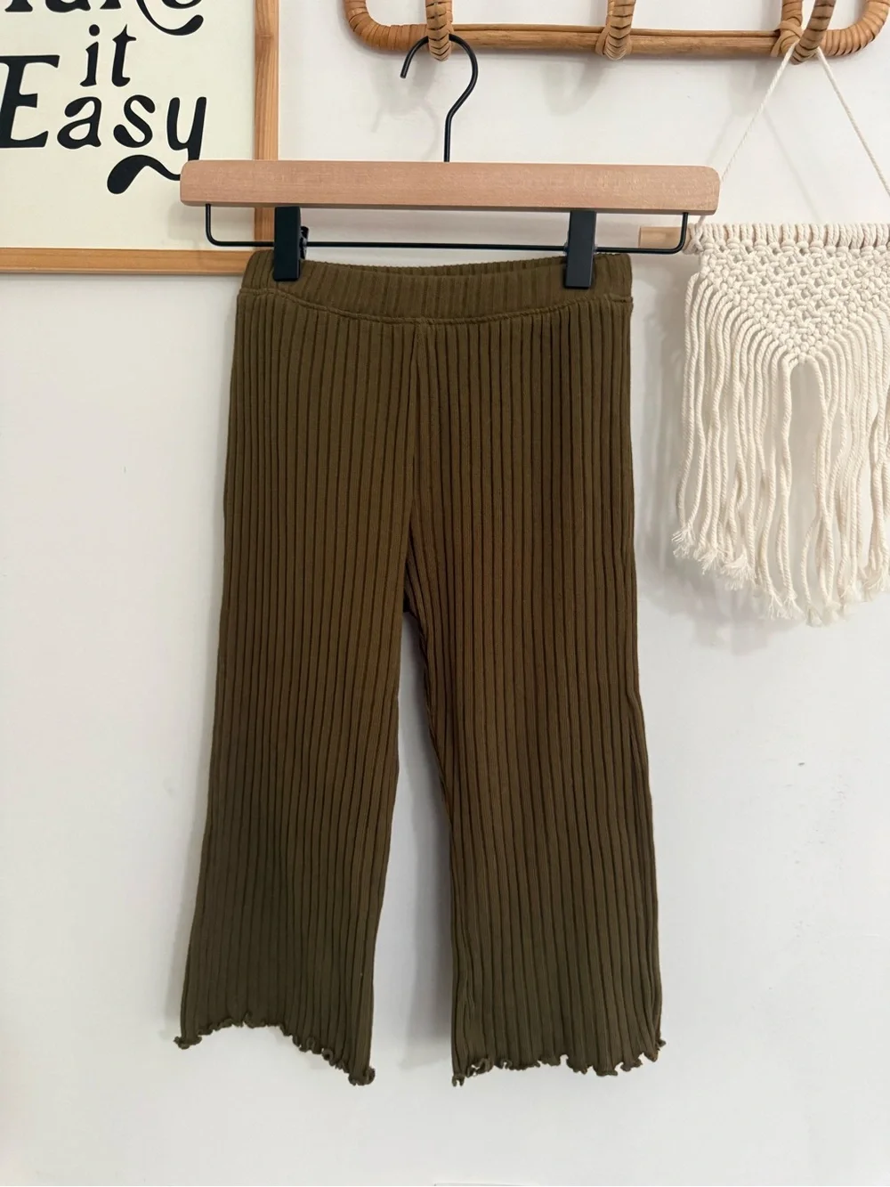 Old Navy - 4T - ribbed wide leg pants